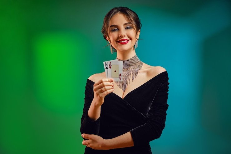 Step-by-step card dealing sequence in BandarQ showing bandar and player hands